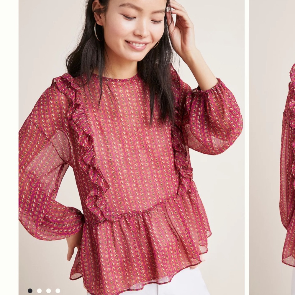 NWT Anthropologie Miss Candela Campania Top - size XS